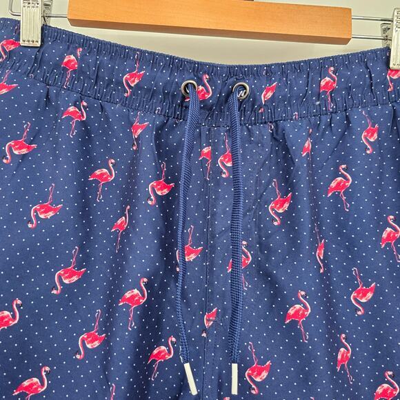 Surf Society Swimwear Men's Flamingo Mesh Lined Drawstring Pocket Swim Trunks - Picture 3 of 8